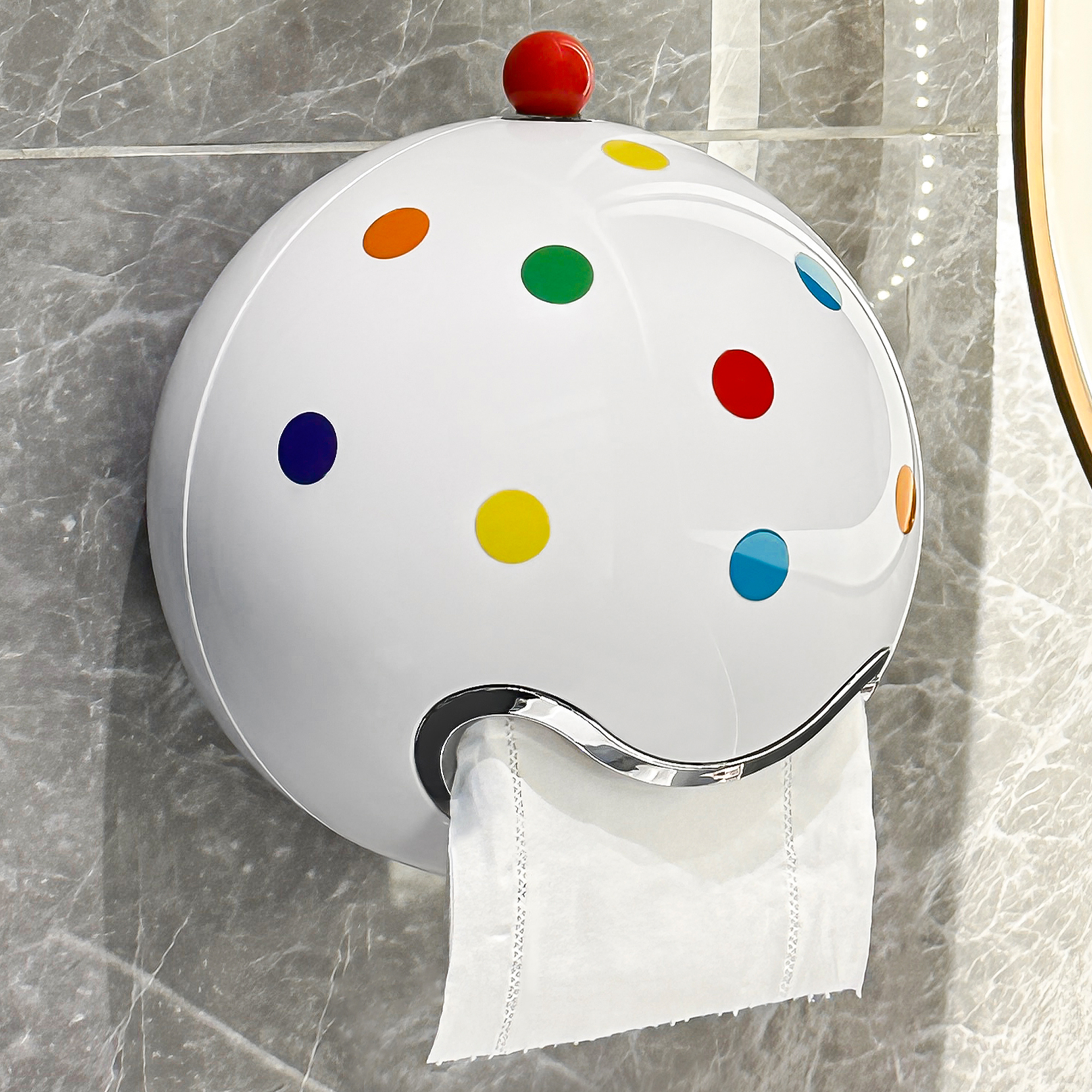 化妆室多巴胺卫生纸盒壁挂厕所纸巾盒洗脸巾收纳盒卷筒卫生纸盒抽