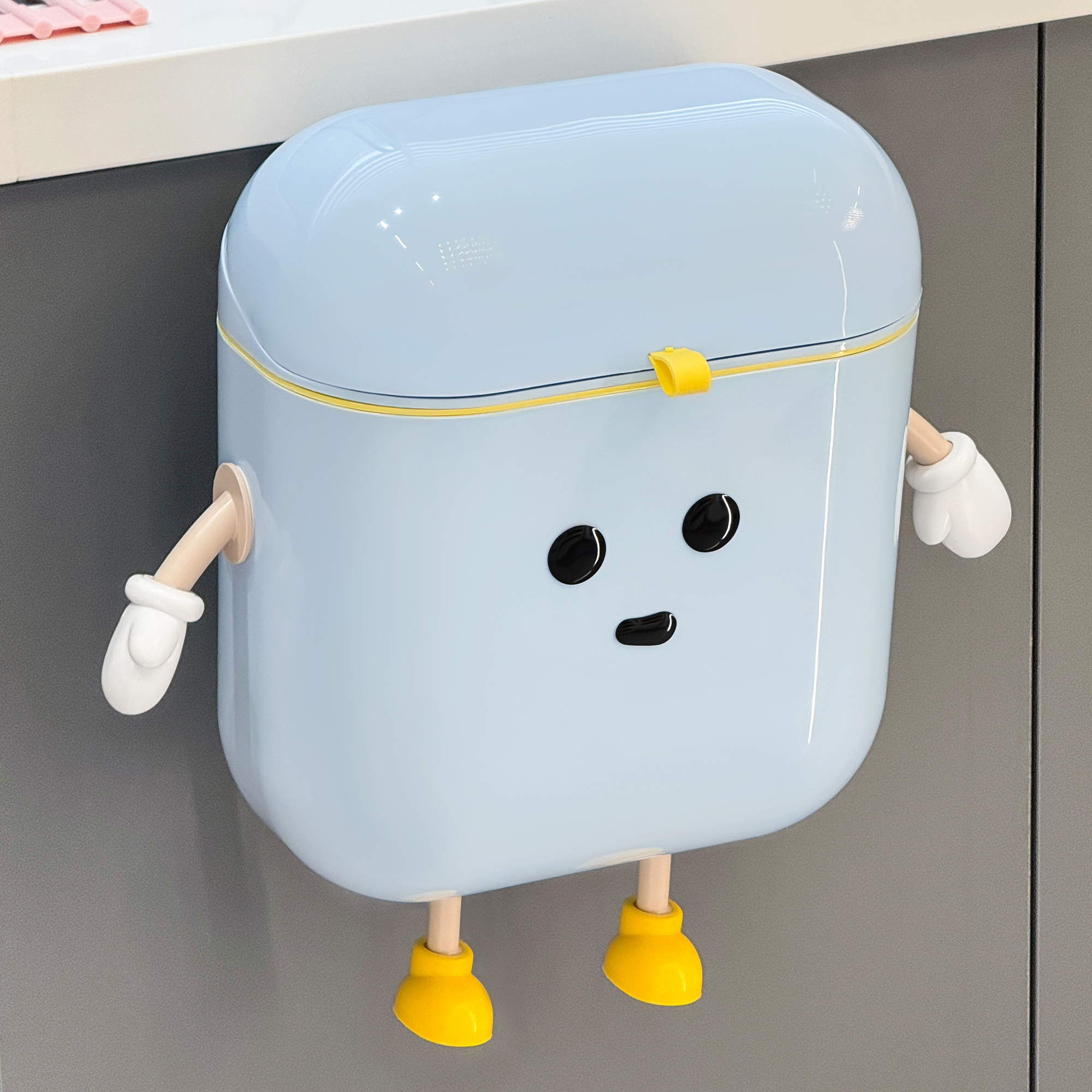 杜琥多巴胺厨房壁挂垃圾桶