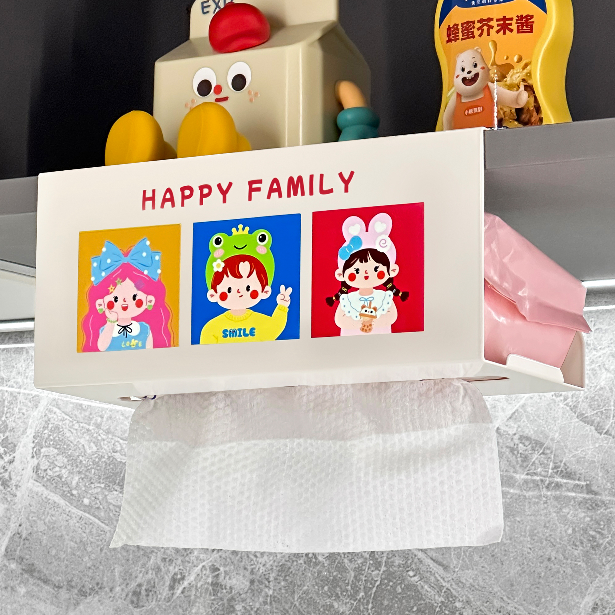 杜琥厨房镜柜倒挂纸巾盒