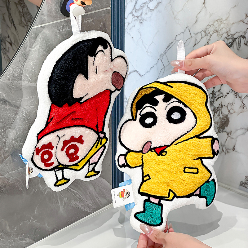 杜琥蜡笔小新挂式擦手巾加厚吸水