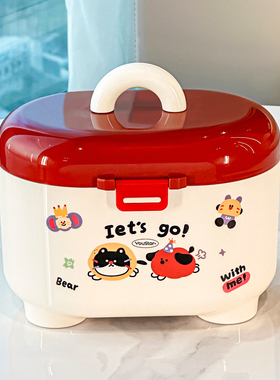 多巴胺首饰收纳盒高档精致儿童皮筋发夹手饰多层耳钉发饰小型可爱