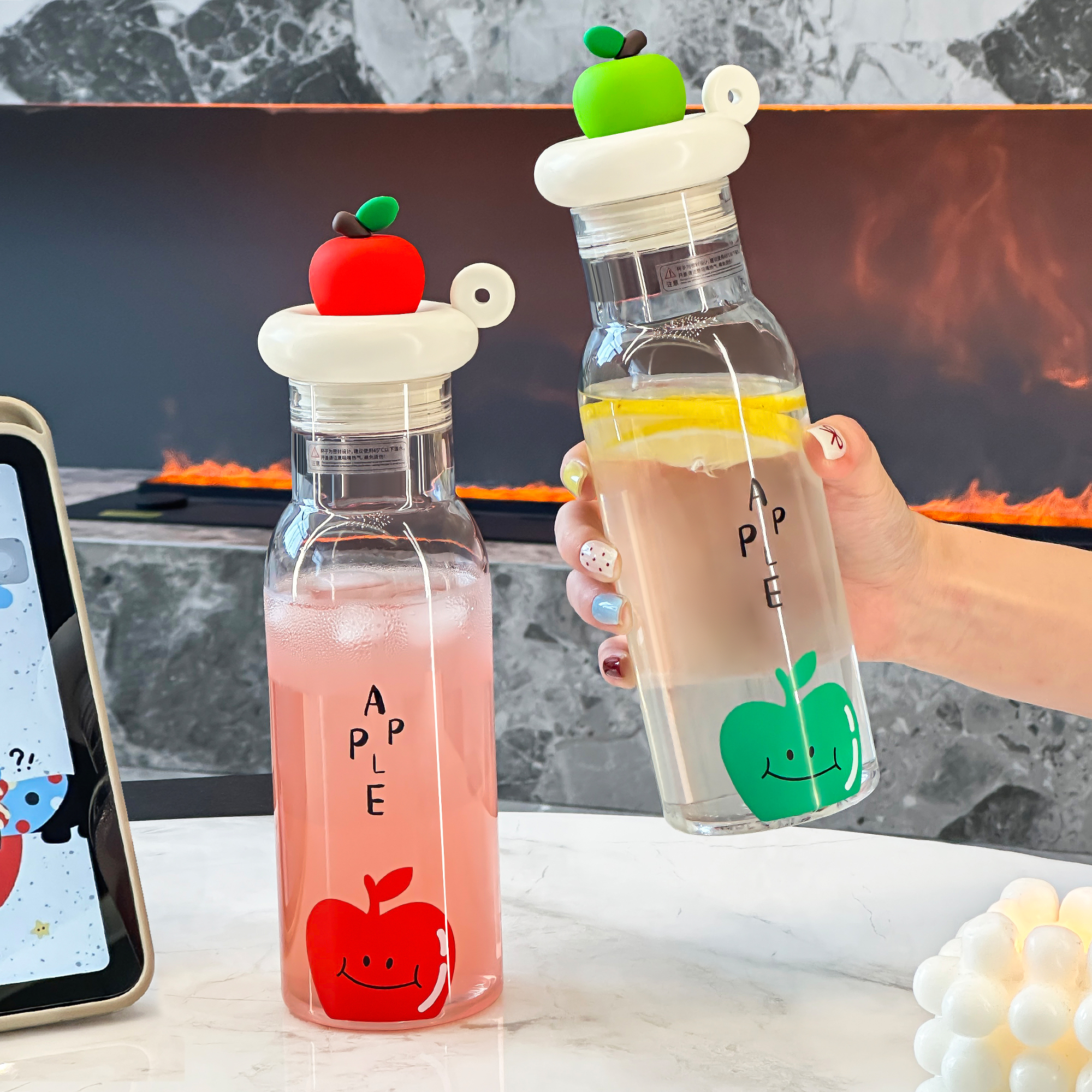 多巴胺水杯女生高颜值咖啡杯塑料杯子夏季大容量学生随身运动水壶