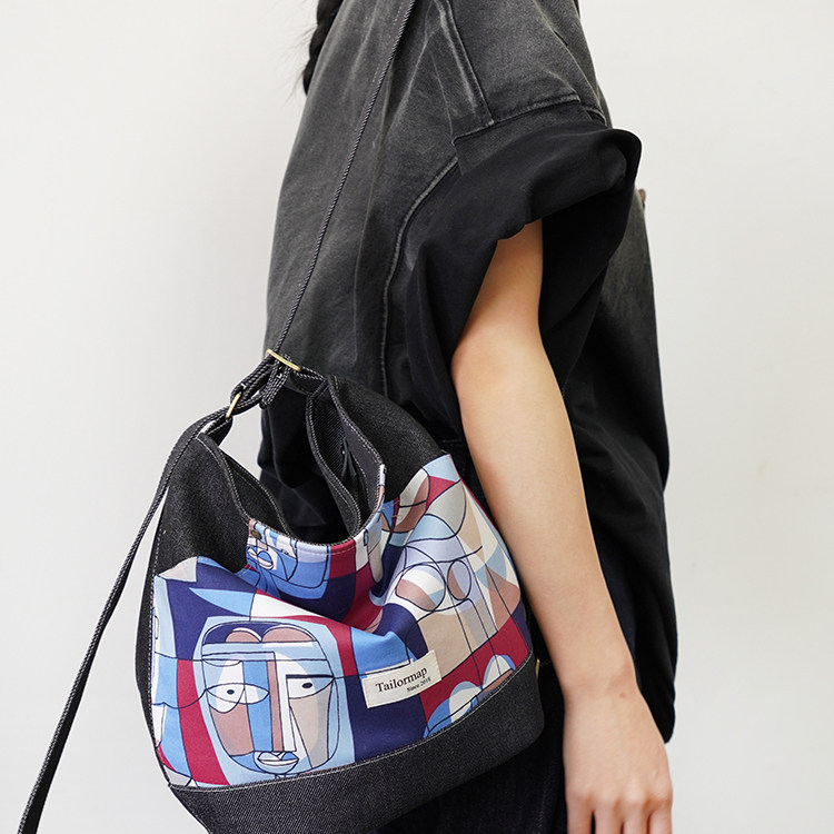 liberty拼接多功能一包三用背包小众旅行双肩包单肩斜挎包通勤女