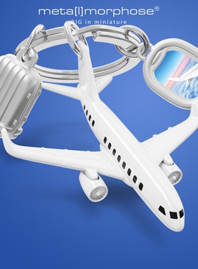 旅行者飞机钥匙扣包包挂件 比利时metalmorphose趣味户外创意礼物