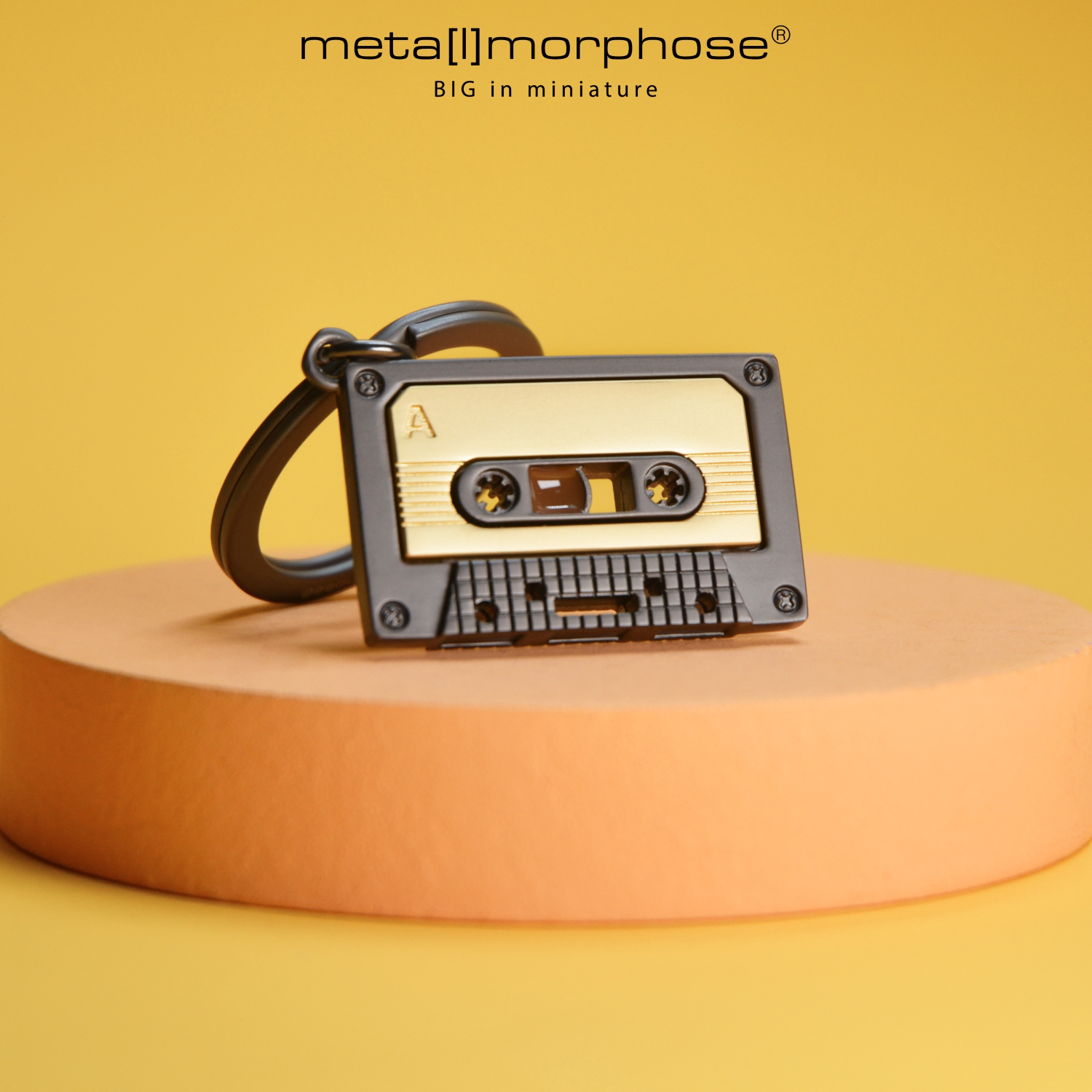 比利时品牌复古磁带合金钥匙扣挂饰 原创高档质感可爱礼物迷你版