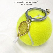 Metalmorphose网球拍合金车钥匙扣挂件高端 运动风创意小众礼物
