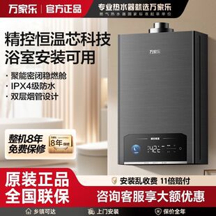 P5R1超1级 燃气热水器13升16L静音恒温平衡式 万家乐 浴室内可装