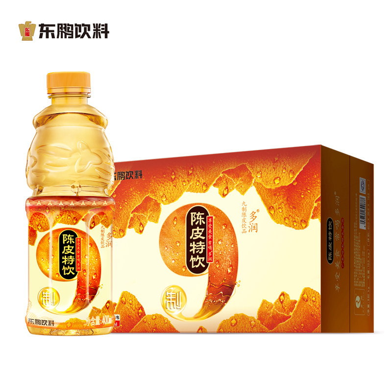 东鹏 九制陈皮特饮水饮料400ml*24瓶整箱广东岭南特色食品饮品