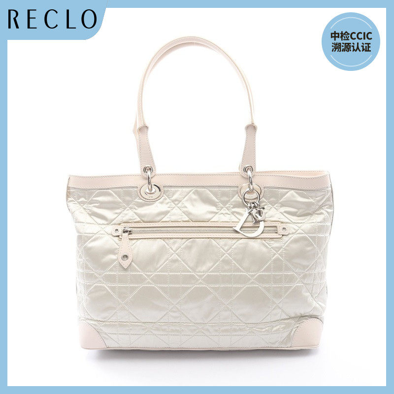 Dior迪奥(B)9新藤格纹Cannage 肩包 托特包698939RECLO中古