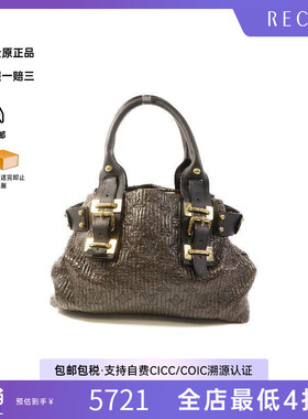中古LV路易威登女包A级95新Shoulder bag肩包牛皮单肩包棕色HK