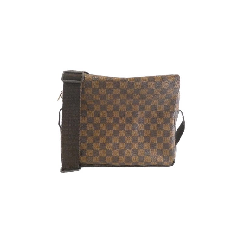 中古LV路易威登女包B级9新Damier Naviglio棋盘格斜挎包正品休闲