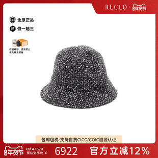 中古Chanel香奈儿女A级95新Chanel香奈儿帆布帽子黑色高级感RECLO