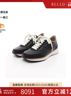中古Hermes爱马仕女S级99新sneakers运动鞋牛皮鞋黑色正品休闲