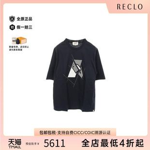 sew针织布棉休闲上衣蓝色reclo 中古Hermes爱马仕男A级95新cut