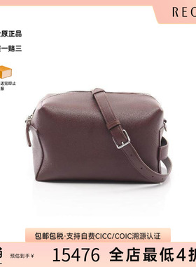 中古Celine赛琳男包S级99新crossbody bag斜挎包牛皮手拿包棕色
