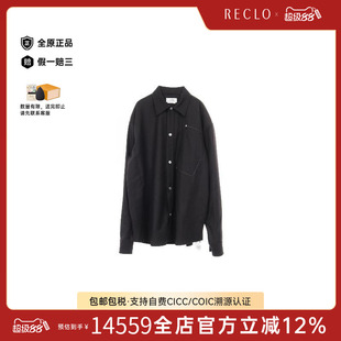 中古Hermes爱马仕男S级99新tops上衣羊毛上衣黑色