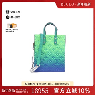 2022SS琴谱包斜挎包 中古LV路易威登女包A级95新Sac Plat