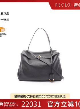 中古Balenciaga巴黎世家女包A级95新handbag手提包牛皮斜挎包黑色