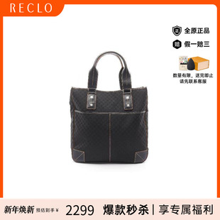 中古Celine赛琳女包B级9新tote bag托特包帆布托特包黑色RECLO