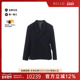 中古Prada普拉达男A级95新tailored jacket修身 夹克羊毛外套蓝色