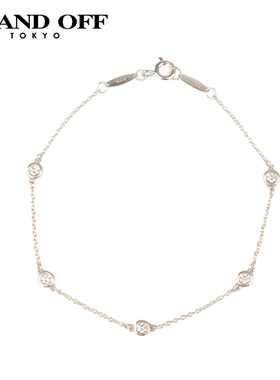 TIFFANY蒂芙尼5颗钻石925银手链