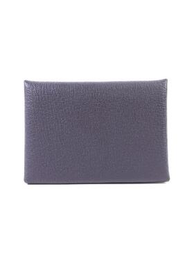 中古Hermes爱马仕男A级95新card case卡包牛皮卡包灰色