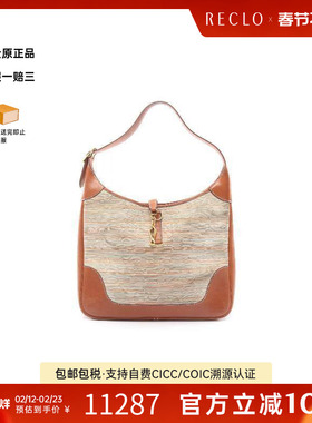 中古Hermes爱马仕女包B级9新Shoulder bag肩包牛皮单肩包灰色
