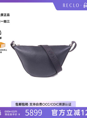 中古Fendi芬迪女包A级95新Shoulder bag肩包牛皮斜挎包黑色正品HK