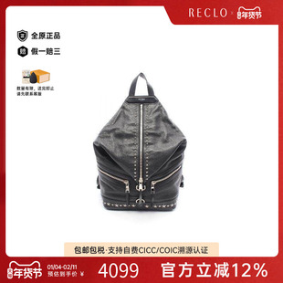 中古Jimmy Choo吉米周男包A级95新Backpack背包牛皮双肩包黑色