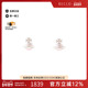 中古Vivienne Westwood薇薇安女S级99新vivi薇薇不锈钢耳夹 耳钉