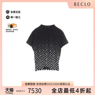 中古LV路易威登男A级95新T RECLO shirtT恤棉上衣黑色时尚 欧美经典