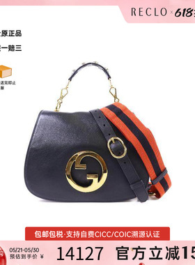 中古Gucci古驰女包A级95新Shoulder bag肩包牛皮斜挎包黑色