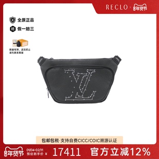 中古LV路易威登通用A级95新LV Stitch Sling Bag字母腰包BRANDOFF