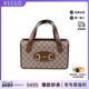 中古Gucci古驰女包A级95新Handbag手包涂层 防水帆布手提包棕色HK