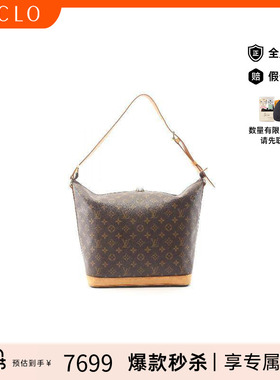 中古LV路易威登女包A级95新Vanity化妆包涂层/防水帆布单肩包棕色