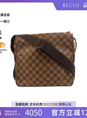 中古LV路易威登男包B级9新Shoulder bag肩包涂层/防水帆布斜挎包