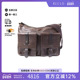 中古LV路易威登男包C级85新Shoulder bag肩包牛皮斜挎包棕色