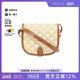 中古Celine赛琳女包A级95新Shoulder bag肩包帆布斜挎包白色正品