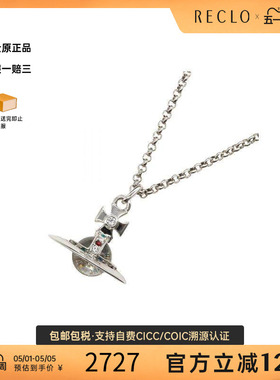中古Vivienne Westwood薇薇安男S级99新necklace项链铜项链银色
