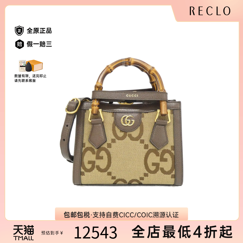 中古GUCCI古驰DIANA戴妃包女包