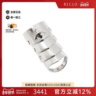 中古Vivienne Westwood薇薇安男S级99新ring戒指925银戒指银色