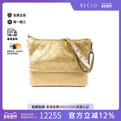 中古Chanel香奈儿女包A级95新Gabrielle流浪包牛皮斜挎包金色HK