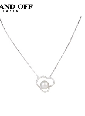 「9.5新」-海水珍珠钻石项链