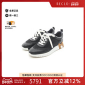 中古Hermes爱马仕女B级9新sneakers运动鞋 牛皮鞋 黑色
