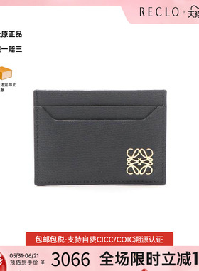 中古Loewe罗意威女S级99新card case卡包牛皮卡包黑色