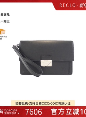 中古LV路易威登女包B级9新 Pochette Thames水波纹手拿包