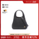 中古Coach蔻驰女包S级99新2WAY两用款 牛皮斜挎包黑色reclo正品