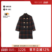 中古Coach蔻驰女B级9新coat风衣外套羊毛外套棕色