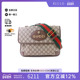 中古Gucci古驰女包A级95新Shoulder bag肩包涂层 防水帆布斜挎包