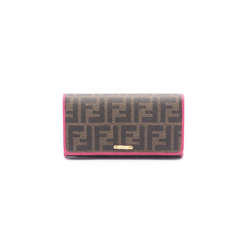 中古Fendi芬迪长钱包レディース
